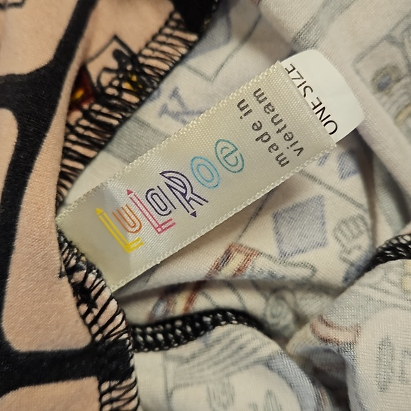 King and Queen playing face cards deck solitare leggings LuLaRoe OS NWOT - Picture 3 of 7